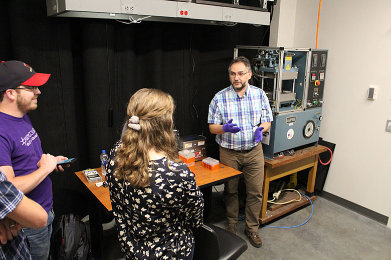 Dr. Matt Hupert talks about making chips with a precision press