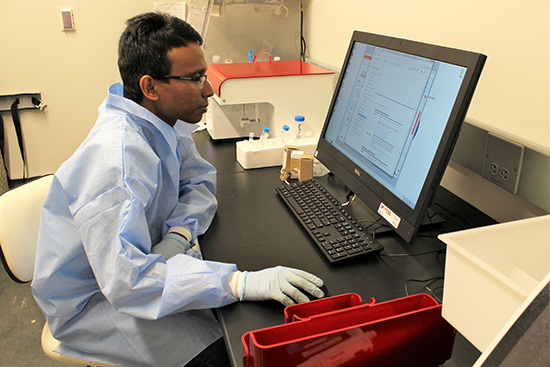 Thilanga with the BD Acurri C6 Plus Flow Cytometer